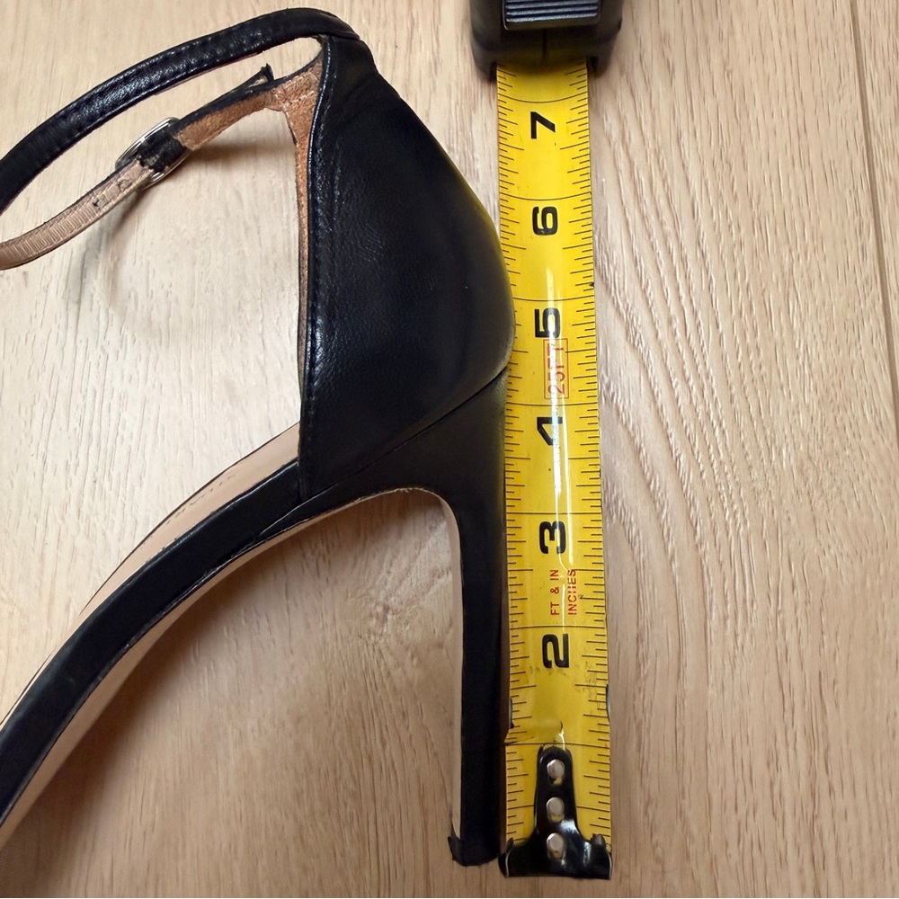 Stuart Weitzman Black Leather Nudist Ankle Strap shoes|sandals|Heels sz 10 - Picture 12 of 15
